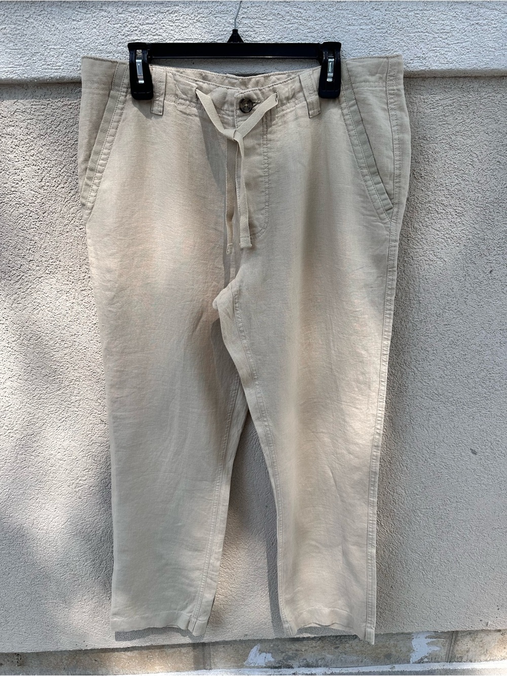 Men’s Murano White Linen Trousers EUC